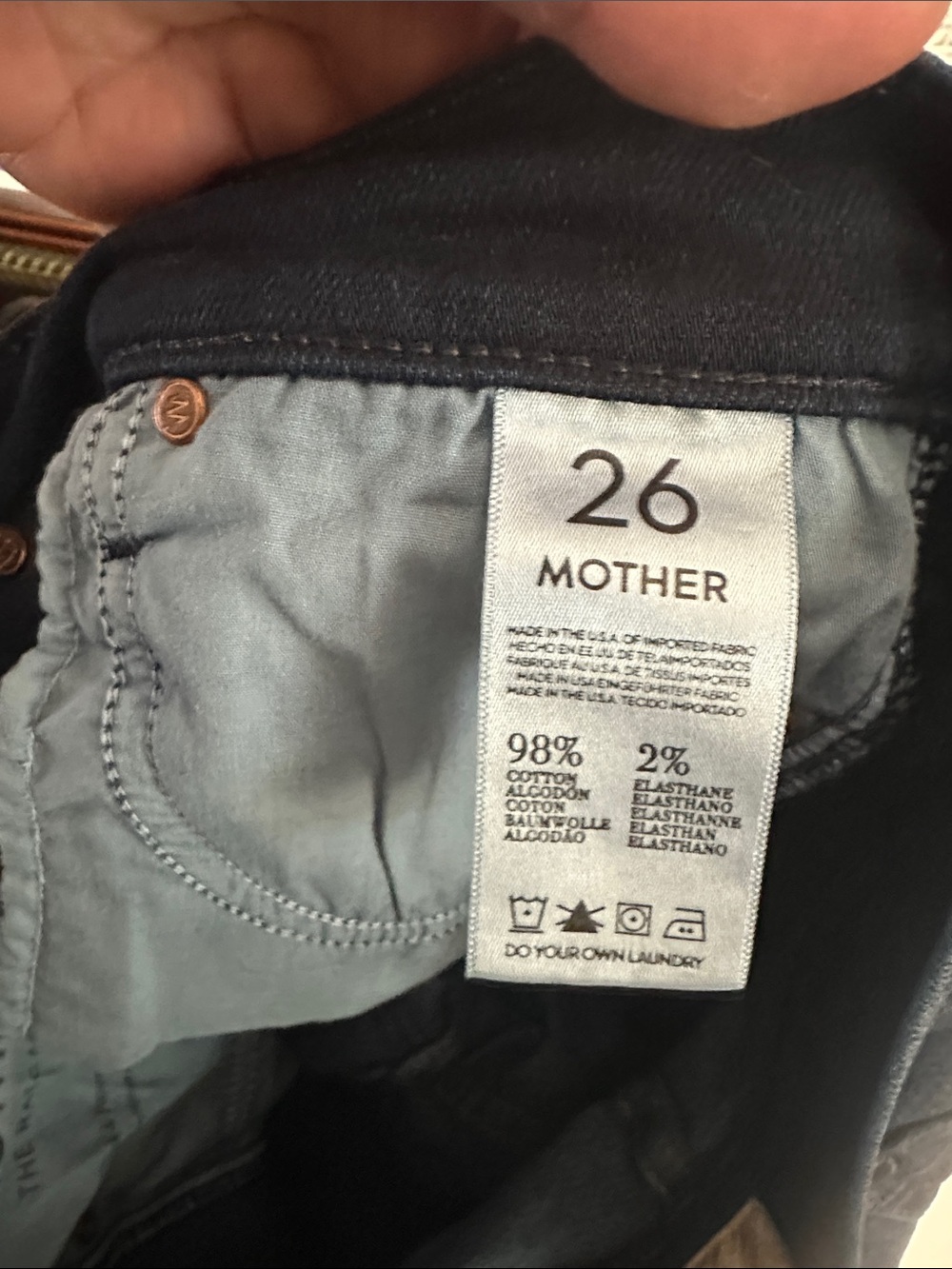 Mother The Rascal Jeans in Ink & Paper - Picture 5 of 5